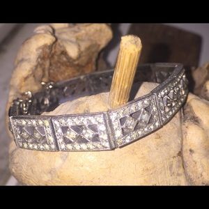 Vintage Engle Brothers Rhinestone Bracelet